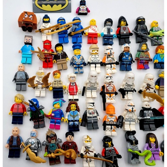 LEGO MINIFIGURE LOT STAR‎ WARS MARVEL NINJAGO WEAPONS 212TH CLONE TROOPS 50 FIGS - Picture 2 of 7